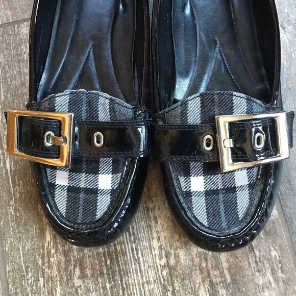 FRANCO Sarto plaid patent leather Shiloh flats size 7.5 - Picture 5 of 12